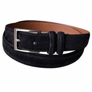 Allen Edmonds Black Suede Leather Belt size 40”